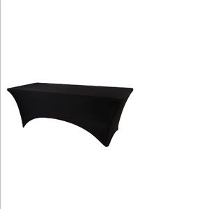 PROFESSIONAL TABLE COVER Black 6 Foot Stretchy